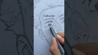 The draw process for Yuji Itadori from Jujutsu Kaisen✨ #shorts #copic #markers