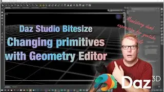 [Daz Studio] Bitesize: Using the geometry editor to remove parts of a mesh