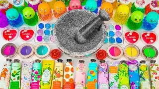 Satisfying Video Making Flower Rose Eyeshadow Slime Mixing Glitter Makeup Cosmetics🌈Slime ASMR #5