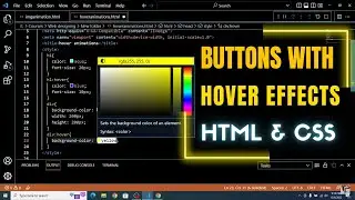 Buttons With Awesome Hover Effects Using Only HTML & CSS