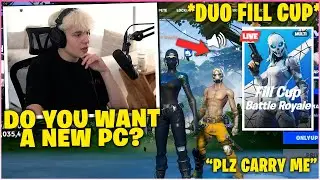 CLIX Plays *NEW* DUO FILL CUP & Carries The NICEST KID To His FIRST TOURNAMENT Win! (Fortnite)