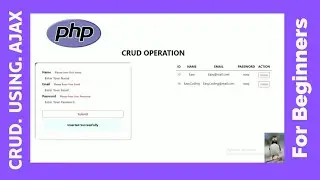 CRUD Operations Using AJAX in PHP  |  Easy Coding Tutorial