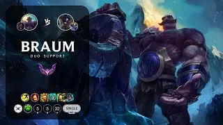 Braum Support vs Alistar - KR Master Patch 13.16