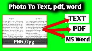 How To Convert Image To Text In Android Phone|| Picture To Text | Photo To Text | No App