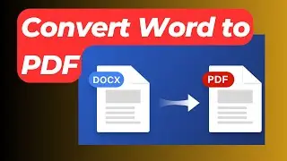 How to Convert Word to PDF in 10 Seconds | Convert any file to PDF