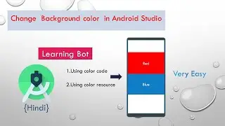 Change background color in android studio