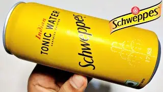 Schweppes Tonic Water With Quinine 300ml🥫Ingredients/Recipe, Taste, Price | Indian Tonic Water Can😋