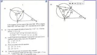 WASSCE Core Maths Circle theorem question 7b
