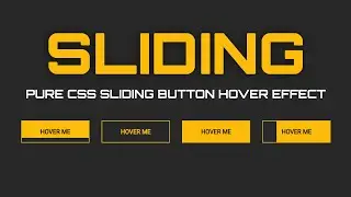 Pure  CSS Button With Sliding Background Hover Effect 🔥 | CSS Animated Hover Effect With Source Code