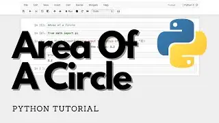 How To Calculate The Radius Of A Circle Using Python - Beginner Python Tutorial #python