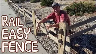 DIY Halloween Fence For Pumpkin Patch - Halloween Decoration Idea - Split Rail Board Fence