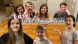 EASY MEALS for a LARGE FAMILY || What We Ate this Week || Large Family Meals of the Week