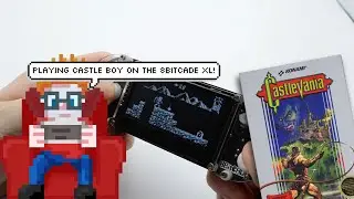 Playing Castle Boy, a Castlevania-esc game, on the 8BitCADE XL