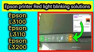 Epson l 3200 Red light blinking problem, Epson l3110 Red light blinking problem solved,technologycrn