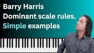 Barry Harris dominant rules - building II V phrases