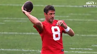 Aaron Rodgers talks start of Jets camp, Garrett Wilsons potential