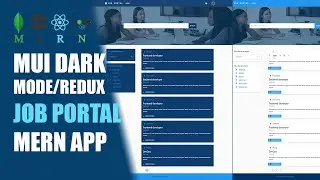 MUI (Material UI) dark theme mode / Redux - Build a complete Fullstack Job portal MERN Stack app