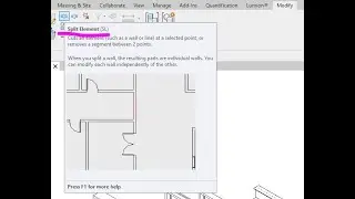 Revit  Basic (Day 191) - Split Element