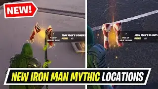 Fortnite NEW Iron Man Mythic Location & Gameplay - Iron Man's Flight, Combat Kit Mythic Locations