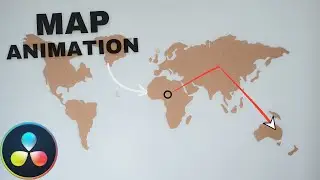 How to make a Map LINE ANIMATION in DaVinci Resolve 18