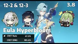 C0 Eula Hyperbloom | 12-2 & 12-3 2nd Half | 32s + 39s | 3.8 Spiral Abyss