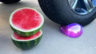 Experiment Car vs Watermelon, Water Balloons, Coca-Cola Crushing Crunchy and Soft Things Hellomaphie