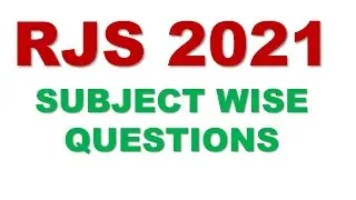 RJS Subject wise Weightage 2021 | RJS Judiciary Important Subjects 2021 | RJS Exam Strategy 2021