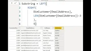 Substring in DAX   How to get Part of String Field in Power BI Using DAX Expression