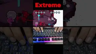 FNF: Expurgation (Extreme Mode / Perfect Combo) - Tricky V2 #shorts