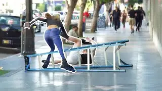 Falling on Roller Blades Prank!