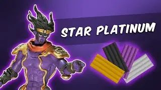 Стар платинум из пластилина. Stand star platinum