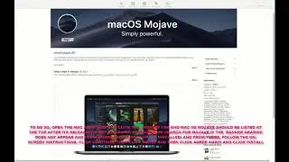 HOW TO DOWNLOAD AND INSTALL MAC OS MOJAVE