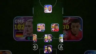 UCL 2024/25 squad | 3-4-3 formation |  efootball 2025 mobile 