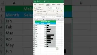 Make Rept bars in excel