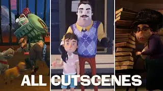 Hello Neighbor 2 - ALL CUTSCENES Full Movie [All DLCs] 4K60