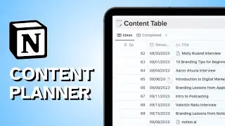 MASTER Your Content Creation Workflow with Notion (Free Template)