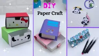 8 Easy Paper craft/ Easy craft ideas / miniature craft / how to make / DIY / school project #craft