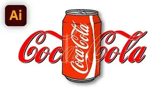 Coca Cola Illustration | Adobe Illustrator |#shorts