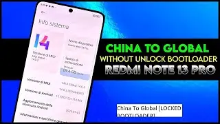 Redmi Note 13 Pro + |Zircon| Convert From China To Global [LOCKED BOOTLOADER] Free File By Jawad Gsm