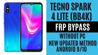 Tecno Spark 4 Lite (BB4K) Frp Unlock/Bypass Google Account Lock Without PC 2024