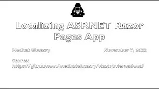 Localizing ASP.NET 6.0 Razor Pages