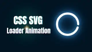 css svg loader animation in css #svg #css