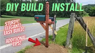 Build & Install, Elegant, Sturdy, Mailbox Post