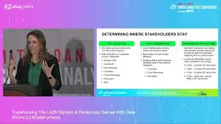 SSAC23: Transforming the LA28 Olympic & Paralympic Games with Data
