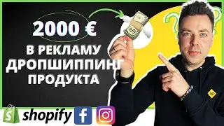 Эксперимент: 2000 Eur за месяц в продвижение этого продукта | Дропшиппинг с нуля на Shopify