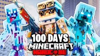 I Survived 100 Days in a WINTER APOCALYPSE in Hardcore Minecraft