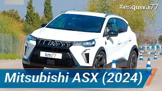 Mitsubishi ASX 2024 - Maniobra de esquiva (moose test) y eslalon | km77.com