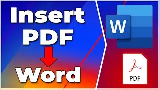 How to Insert PDF File in Word | Add PDF to a Word Document❗(PC & Mac)(2024) (Tutorial)✅