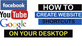 How to Create Desktop Shortcut icon of Any Website - Chrome Shortcuts (Of your favorite website)