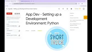 App Dev - Setting up a Development Environment: Python || #qwiklabs  #coursera [With Explanation🗣️]